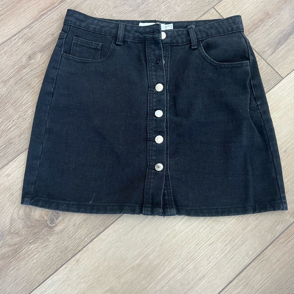 Petal + Pup Button Up Denim Skirt